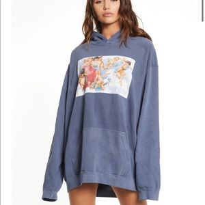 Boys lie denim remix hoodie